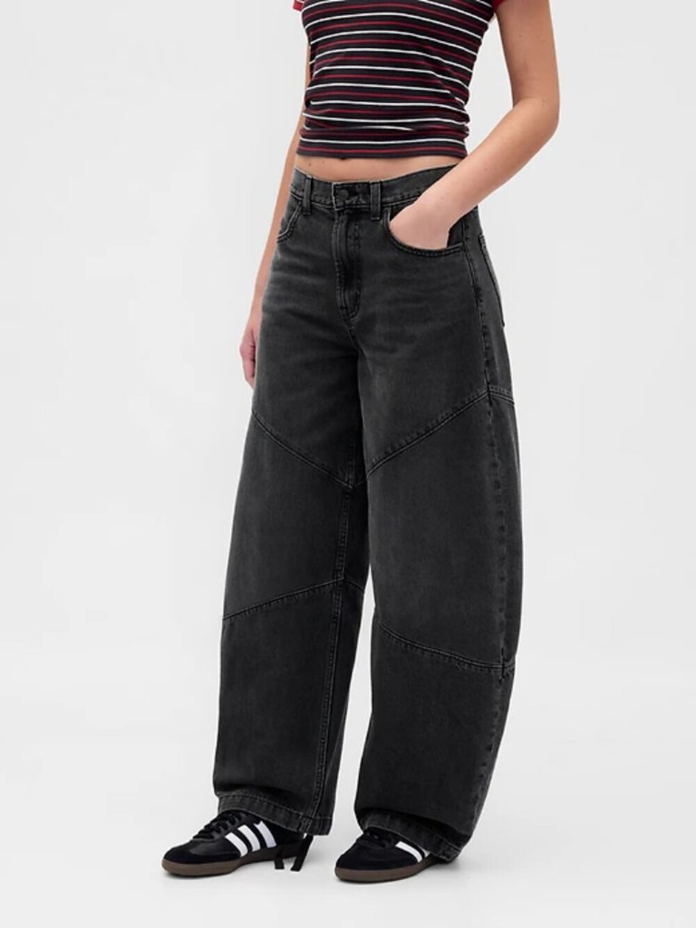 NWOT GAP High Rise Seamed Horseshoe Jeans Black Stranger Things 24 - Picture 8 of 8